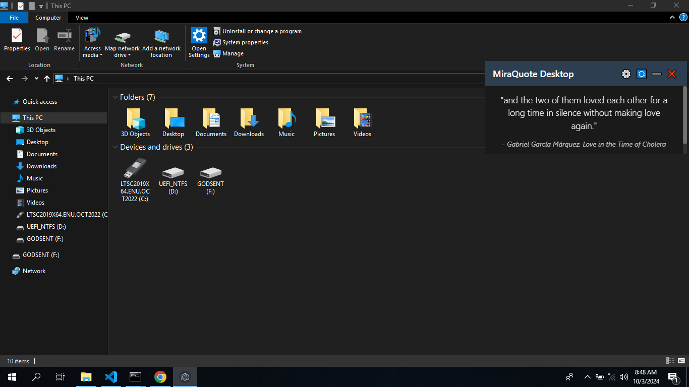 MiraQuote Desktop Home