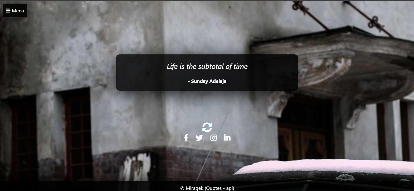 Live website demo